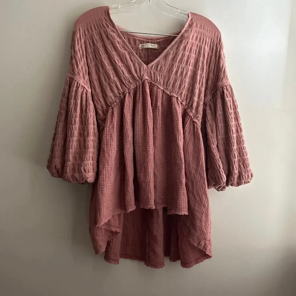 Free People Flower Power Boho Top‎ Women's X-Small NWT